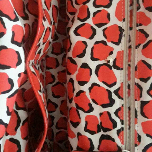 Authentic vintage Coral/Red  Kate Spade Handbag - Picture 4 of 8
